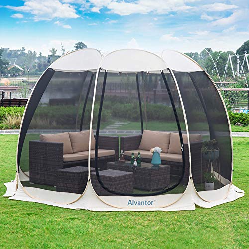 Alvantor Pop Up Gazebo Screen ...tio, Backyard (12'x12', Beige) - down 15.01% (£15.31) to £86.70 from £102.01