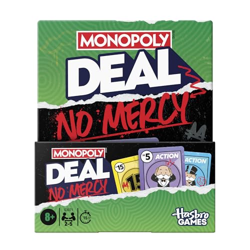 Monopoly Deal No Mercy Card Ga... Fun Family Games for Children - down 16.78% (£1.51) to £7.49 from £9.00