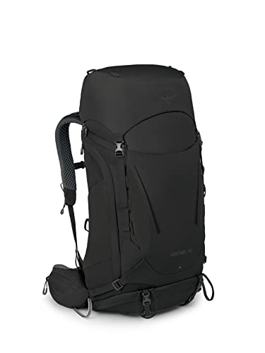 Osprey Kestrel 48 Mens Backpacking Backpack Black S/M - down 28.50% (£57.01) to £142.99 from £200.00