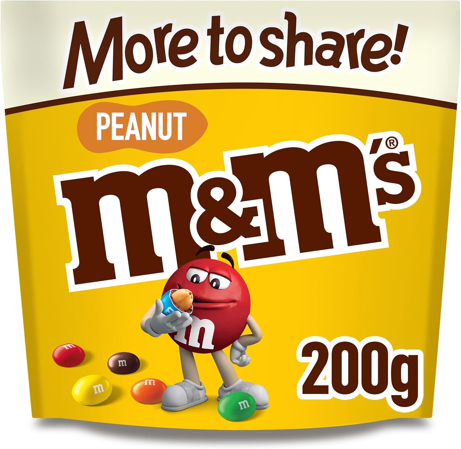 M&M's Peanut Chocolate More to Share Pouch Bag 200g