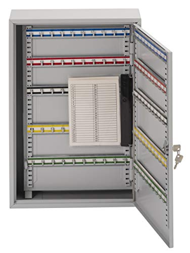 Sterling KC150H Single Door Key Cabinet with 150 Hooks, Grey - down 31.52% (£46.02) to £99.99 from £146.01