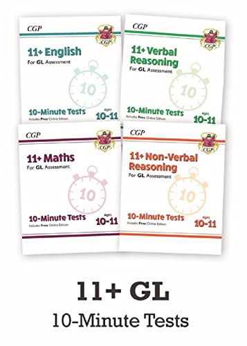 11+ GL Ages 10-11: 10-Minute T...erbal and Non-Verbal Reasoning - down 21.06% (£7.00) to £26.24 from £33.24
