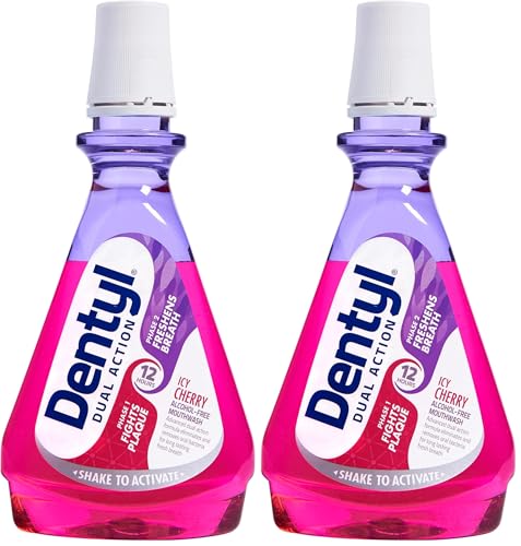 Dentyl Dual Action CPC Mouthwa...ICY Cherry, 500 ml (Pack of 2) - down 46.52% (£3.48) to £4.00 from £7.48