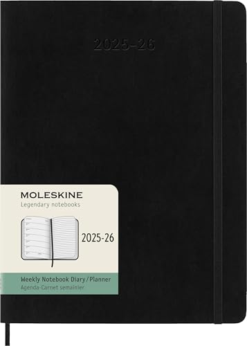 Moleskine Weekly Planner 2025-...e, XL 19 x 25 cm, Colour Black - down 9.93% (£0.59) to £5.35 from £5.94