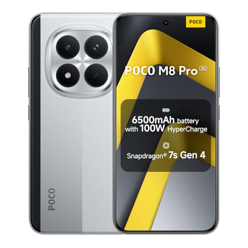 XIAOMI POCO M8 Pro Smartphone ...GB Silver 6500mAh(typ) Battery - down 20.06% (£70.00) to £279.00 from £349.00