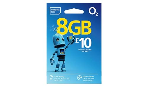 O2 Pay As You Go Sim Card, blue - down 57.38% (£1.40) to £1.04 from £2.44