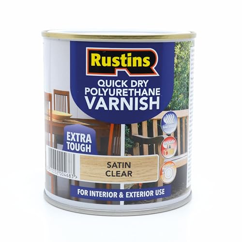 RustinsQuick Dry Poly Varnish ...ior Wood, Furniture and Floors - down 26.68% (£4.00) to £10.99 from £14.99