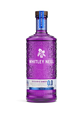 Whitley Neill Rhubarb & Ginger Alcohol Free 0.0% Gin 70cl - down 25.00% (£2.75) to £8.25 from £11.00