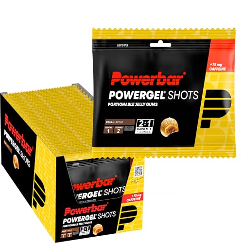 Powerbar - PowerGel Shots - Co...bohydrate gums - 75mg caffeine - down 37.82% (£15.20) to £24.99 from £40.19