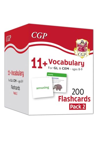 11+ Vocabulary Flashcards for ...t providers (CGP 11+ Ages 8-9) - down 25.03% (£3.63) to £10.87 from £14.50