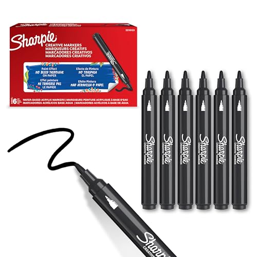 Sharpie Creative Marker Acryli...fting & Art Supplies | 6 Count - down 56.87% (£8.69) to £6.59 from £15.28