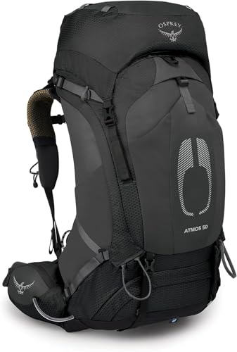 Osprey Atmos Ag 50 Litre Rucksack, Black, One Size - down 28.68% (£80.31) to £199.69 from £280.00