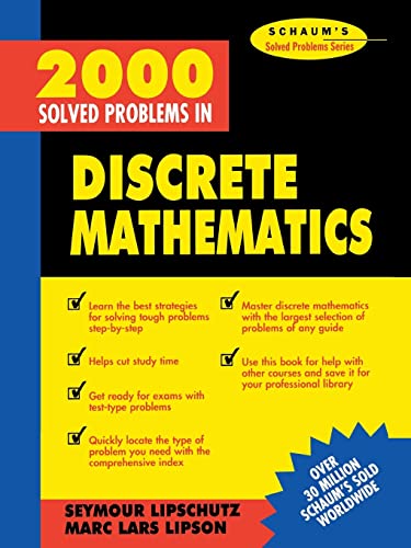 2000 Solved Problems in Discrete Mathematics (SCHAUM) - down 52.81% (£11.18) to £9.99 from £21.17