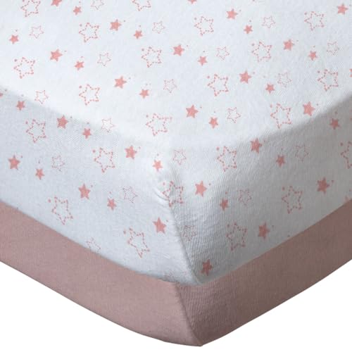Babycalin Fitted Sheets (Set of 2 Pink 60 x 120 cm - down 36.25% (£6.63) to £11.66 from £18.29