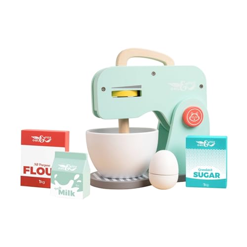 Owl & Fox Wooden Baking Set, P...ensions 20x12x23 cm, Turquoise - down 5.45% (£1.09) to £18.90 from £19.99