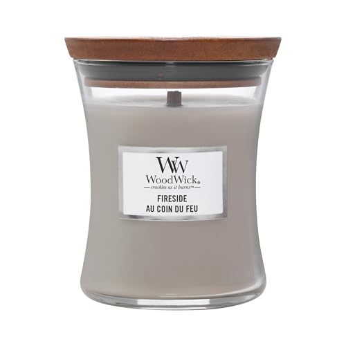WoodWick | Medium Candle | Fireside | Great Gift for Women - down 28.43% (£4.37) to £11.00 from £15.37