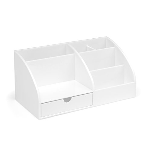 OSCO White Plastic Desk Tidy P...ffice Supplies, H12×W25×D13 cm - down 65.36% (£8.49) to £4.50 from £12.99