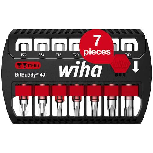 Wiha BitBuddy® Screwdriver Bit...RX, 8 Pieces 1/4" E6,3 (42117) - down 51.27% (£25.35) to £24.09 from £49.44