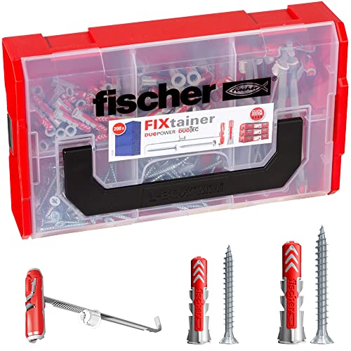 fischer FixTainer - DuoPower/DuoTec + Screws (200) - down 32.96% (£7.58) to £15.42 from £23.00