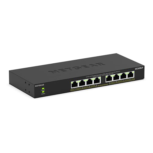 NETGEAR 8 Port PoE Switch (GS3...W | Desktop, Wall or Rackmount - down 18.06% (£13.00) to £58.99 from £71.99
