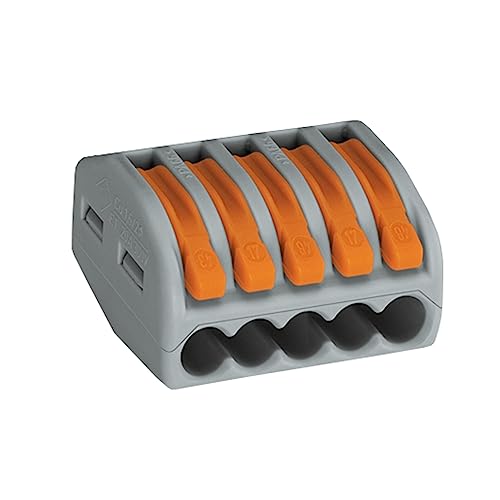 Push-wire connector 5-WIRE Pack of 40 - down 9.95% (£0.74) to £6.70 from £7.44