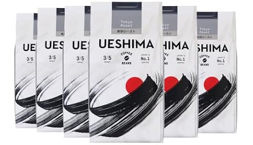 Ueshima Tokyo Roast Coffee Beans 200g (Pack of 6) - down 12.34% (£3.38) to £24.00 from £27.38