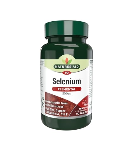 Natures Aid Selenium Tablets 2...atural Supplement - 90 Tablets - down 16.59% (£1.38) to £6.94 from £8.32