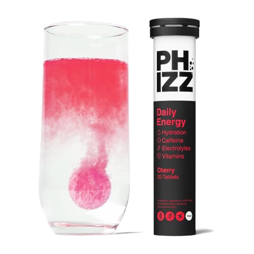 Phizz Daily Energy Electrolyte... Caffeine (Daily (Cherry), 20) - down 49.87% (£3.98) to £4.00 from £7.98