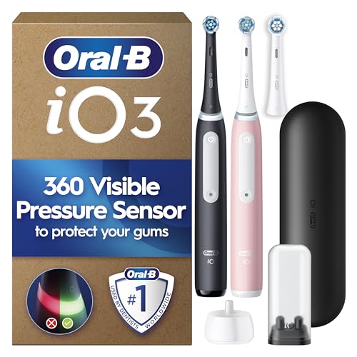 Oral-B iO3 Electric Toothbrush...h Head Holder, UK Two Pin Plug - down 56.42% (£110.01) to £84.99 from £195.00