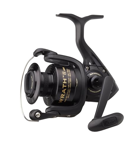 PENN Wrath II Spinning Reel, F...Many More, Unisex, Black, 4000 - down 16.00% (£9.52) to £49.99 from £59.51