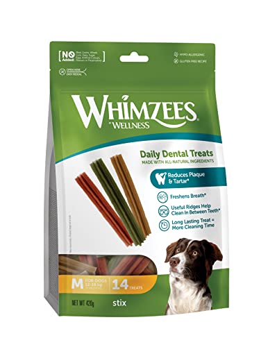 WHIMZEES Stix M, 14 Pieces – Size M - down 14.69% (£1.10) to £6.39 from £7.49