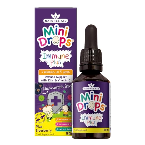Natures Aid Mini Drops Immune ...5 Years Old - Dropper Included - down 36.70% (£2.18) to £3.76 from £5.94