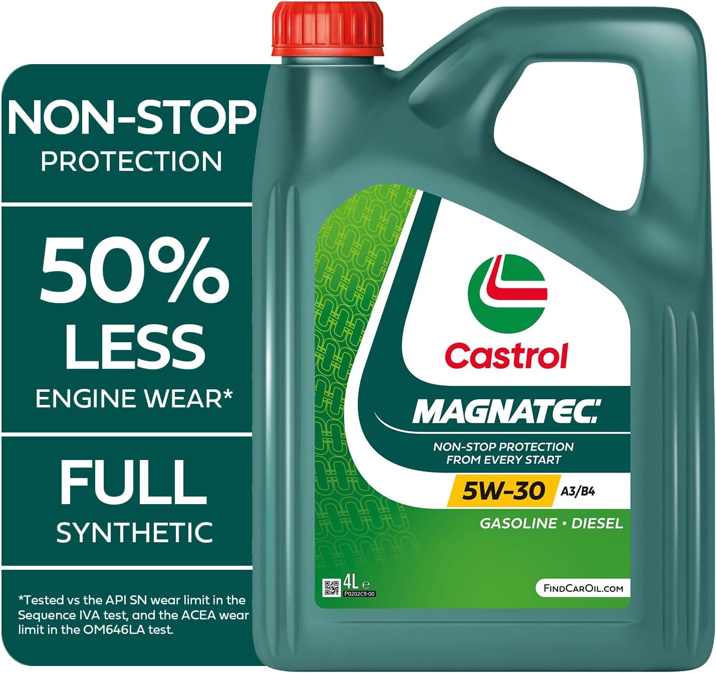 Castrol MAGNATEC 5W-30 A3/B4 Engine Oil 4L - down 6.47% (£2.18) to £31.52 from £33.70
