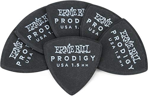 Ernie Ball 1.5 mm Black Large Shield Prodigy Picks 6-pack - down 10.80% (£1.09) to £9.00 from £10.09