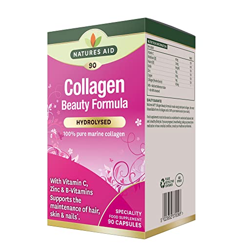 Natures Aid Collagen Beauty Formula Supplement – 90 Capsules - down 9.97% (£1.59) to £14.35 from £15.94