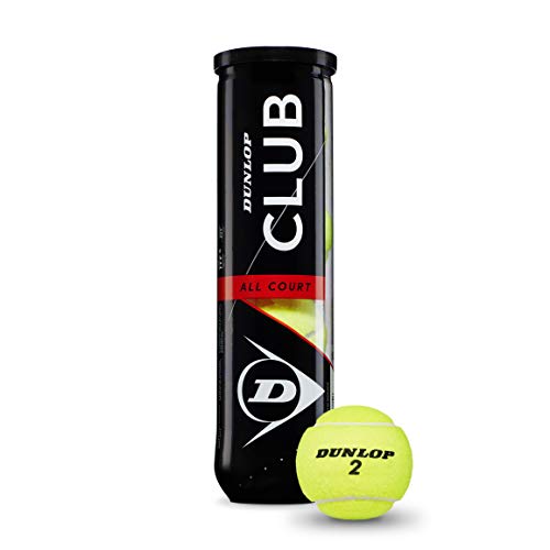 DUNLOP Tennis Ball Club All Co...rt and Grass (1x4 Tin), Yellow - down 9.90% (£0.50) to £4.55 from £5.05