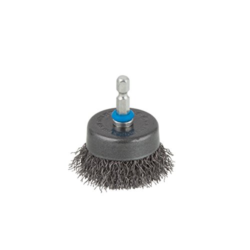 wolfcraft wire cup brush Ø 75 ... shank 1/4" (6.35 mm), 2704000 - down 70.76% (£7.84) to £3.24 from £11.08