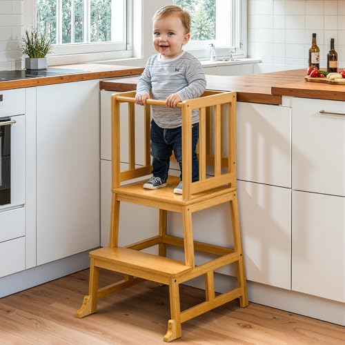 Cosyland Toddler Kitchen Stand... for 1.5-3 Year Olds (Natural) - down 15.00% (£7.20) to £40.79 from £47.99