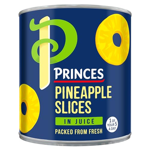 Princes Pineapple Slices in Juice, 432 g (Pack of 6) - down 85.63% (£7.45) to £1.25 from £8.70