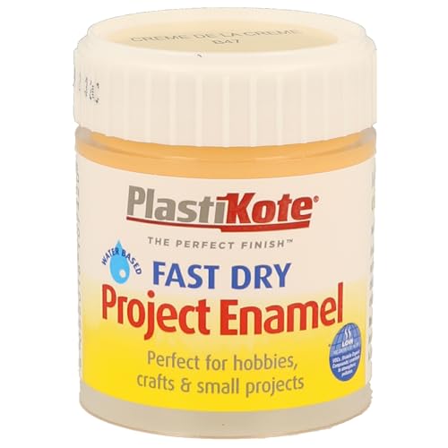 Plasti-Kote B47W 59 ml Enamel ...int Bottle - Creme De La Creme - down 43.66% (£3.10) to £4.00 from £7.10