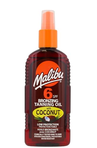 Malibu Sun SPF 6 Bronzing Tann...ection, Water Resistant, 200ml - down 29.53% (£2.51) to £5.99 from £8.50