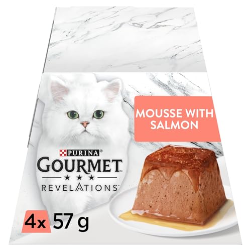 GOURMET Revelations Mousse Sal...Wet Cat Food 4x57g (Pack of 6) - down 27.84% (£4.63) to £12.00 from £16.63