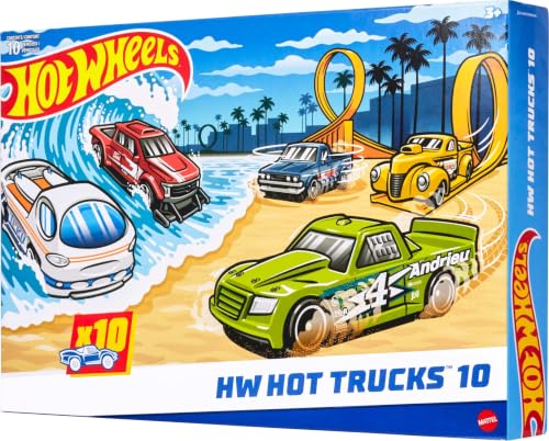 Hot Wheels Trucks 10-Pack (Styles May Vary) - down 48.26% (£11.10) to £11.90 from £23.00