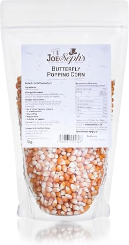 Joe & Sephs Popping Corn Kerne...ack, Unflavoured, Healthy, DIY - down 15.98% (£1.86) to £9.78 from £11.64