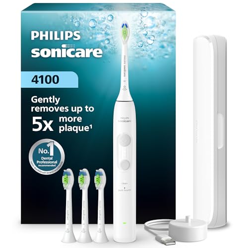 Philips Sonicare 4100 Series E... Case, White, HX4046/41, [New] - down 53.88% (£70.04) to £59.95 from £129.99