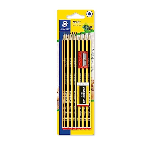 STAEDTLER 121-SBK10 Noris Scho...ils, Sharpener + Noris Eraser) - down 55.56% (£2.50) to £2.00 from £4.50