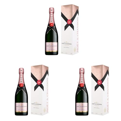 Moët & Chandon Rosé Impérial C...ne, Gift Box, 75cl (Pack of 3) - down 5.62% (£7.50) to £126.00 from £133.50