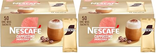 NESCAFÉ Gold Cappuccino Unswee...chets - 50 x 14.2g (Pack of 2) - down 36.69% (£12.16) to £20.98 from £33.14