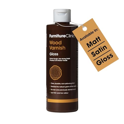 Wood Varnish - 250ml - Fast Dr...m Scratches and Stains - Gloss - down 15.01% (£1.65) to £9.34 from £10.99