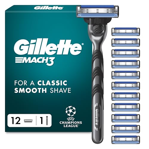 Gillette UEFA Champions League...s, with Stainless Steel Handle - down 36.21% (£7.96) to £14.02 from £21.98